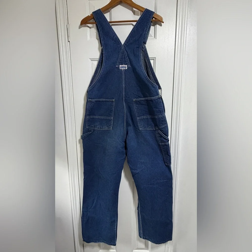 Vintage Big Smith Jean denim overalls size 10 worn distressed 90’s - Picture 3 of 14